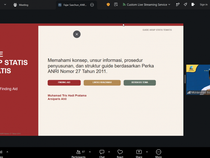 ANRI Melayani : Guide Arsip Statis Tematis, Dari Jejak Menuju Akses